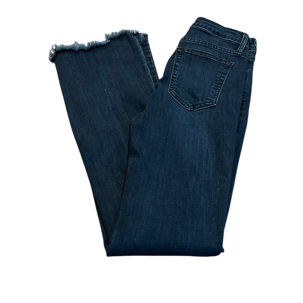 JUST BLACK fringe hem denim jeans